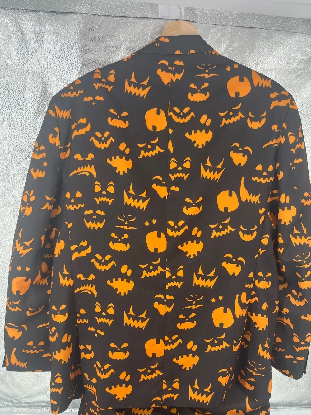 Braveman Mens Halloween Pumpkin Suit Jacket Pants 42R 36W Jack O Novelty Large